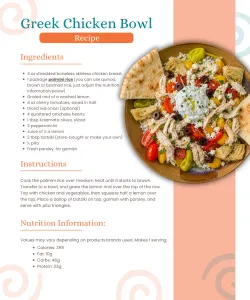 Greek Chicken Bowl
