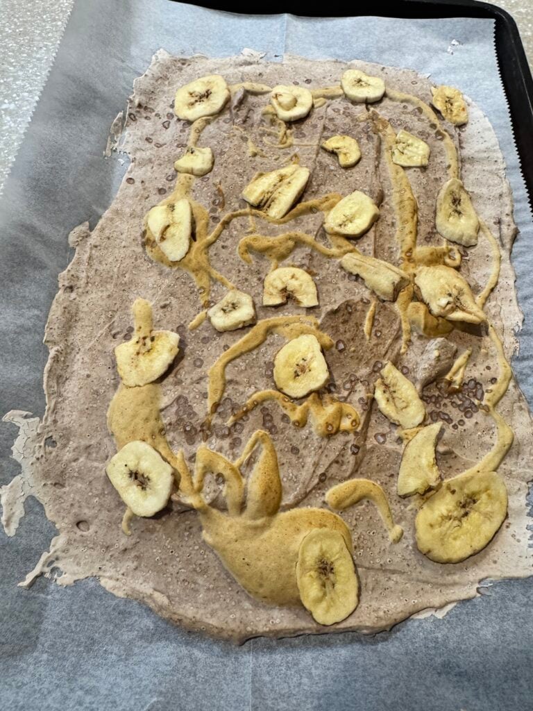 Peanut Butter Chocolate Banana Yogurt Bark