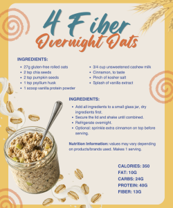 4 Fiber Overnight Oats