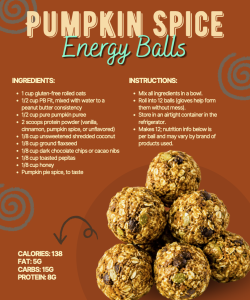 Pumpkin Spice Energy Balls