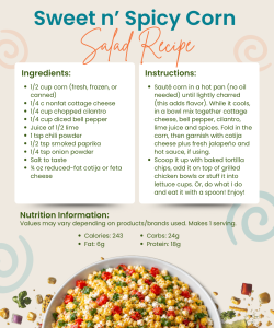 Sweet n’ Spicy Corn Salad