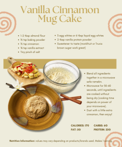 Vanilla Cinnamon Mug Cake